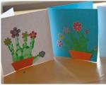 DIY käsitöö emadepäevaks koolile ja lasteaiale, samm-sammult fotod ja videod - lihtne ja originaalne laste käsitöö värvilisest paberist ja salvrätikutest