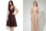 Dress with a neckline: choose according to the figure