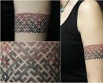 Scandinavian style tattoo on the forearm